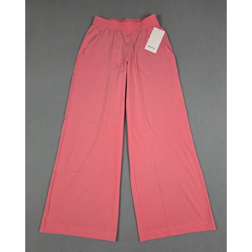 Lululemon Swift Wide-Leg Mid-Rise Pants 6 Pink Athleisure Lightweight NWT
